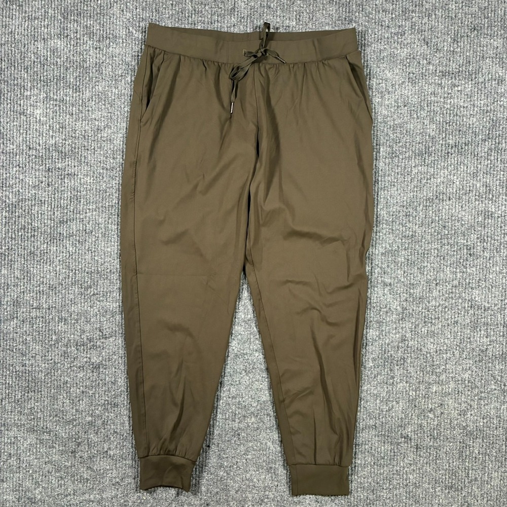 Willit Womens Jogger Pants Size XL Brown Stretch Pull On Activewear High Rise